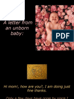 A Letter From An Unborn Baby