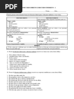 discurso direto e indireto