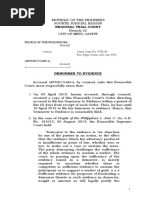 Demurrer to Evidence in Criminal Case | PDF | Demurrer | Evidence