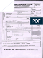 Indian TAX: Ingome Return Agknowledgement