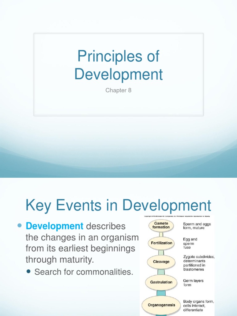 Key Events in Organism Development | PDF | Developmental Biology ...