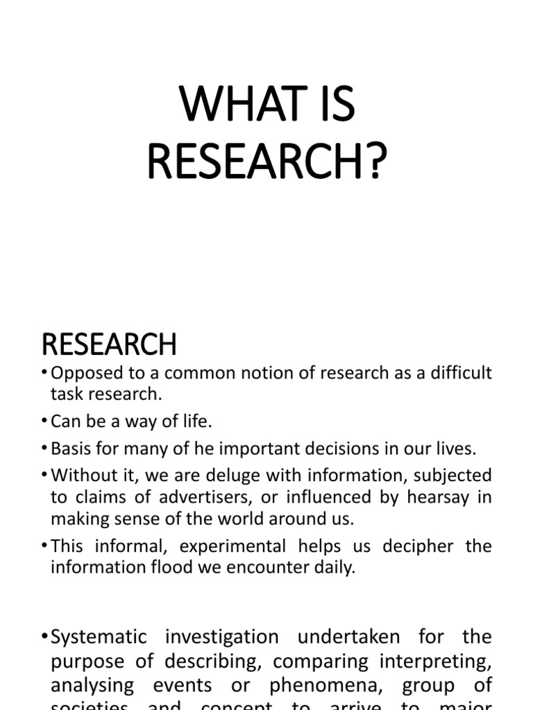 What Is Research PDF Academic Discipline Interactions Epistemology