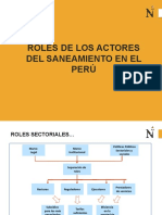 Roles de los actores del saneamiento en el Perú: marco legal e institucional