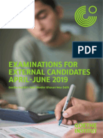 Prfungsplan Extern Apr June 20192