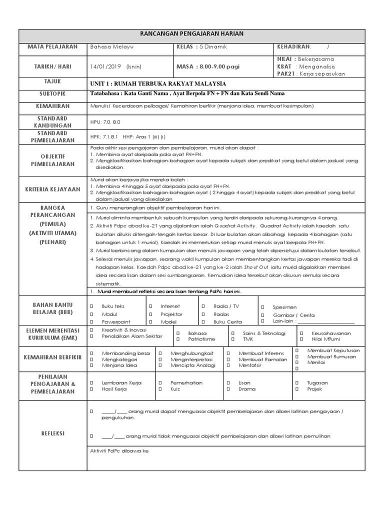 RPH Baru 7 Jan Pola FN+FN | PDF