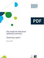 Get Ready For That Local Authority Contract: Summary Report: February 2008