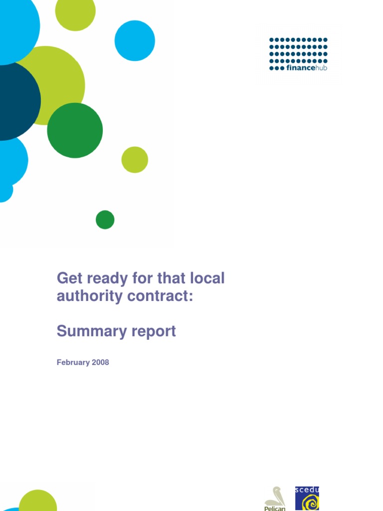 Get Ready For That Local Authority Contract: Summary Report: February ...