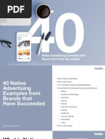 Taboola 40 Native Advertising Examples Ebook PDF