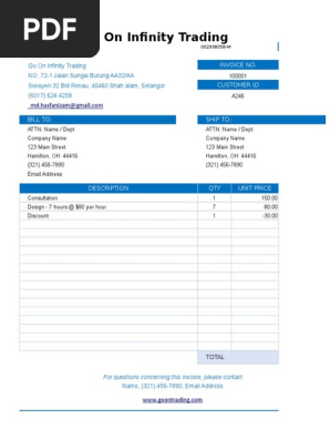 Billing Invoice