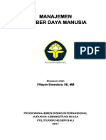 Buku Ajar - MSDM D4 MBI - 2017 PDF