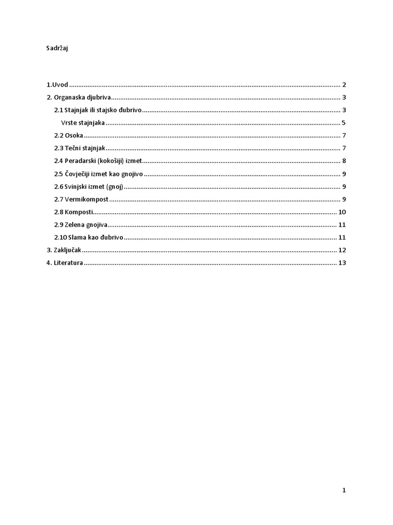Organaska Djubriva | PDF