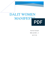 Dalit Women Manifesto
