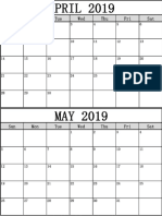 April & May 2019