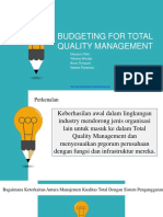 Budgeting For Total Quality Management: Disusun Oleh: Yohana Wanda Anna Trirayuni Valerie Florencia