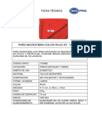 Paño Microfibra Color Rojo x5 - VTX Pro