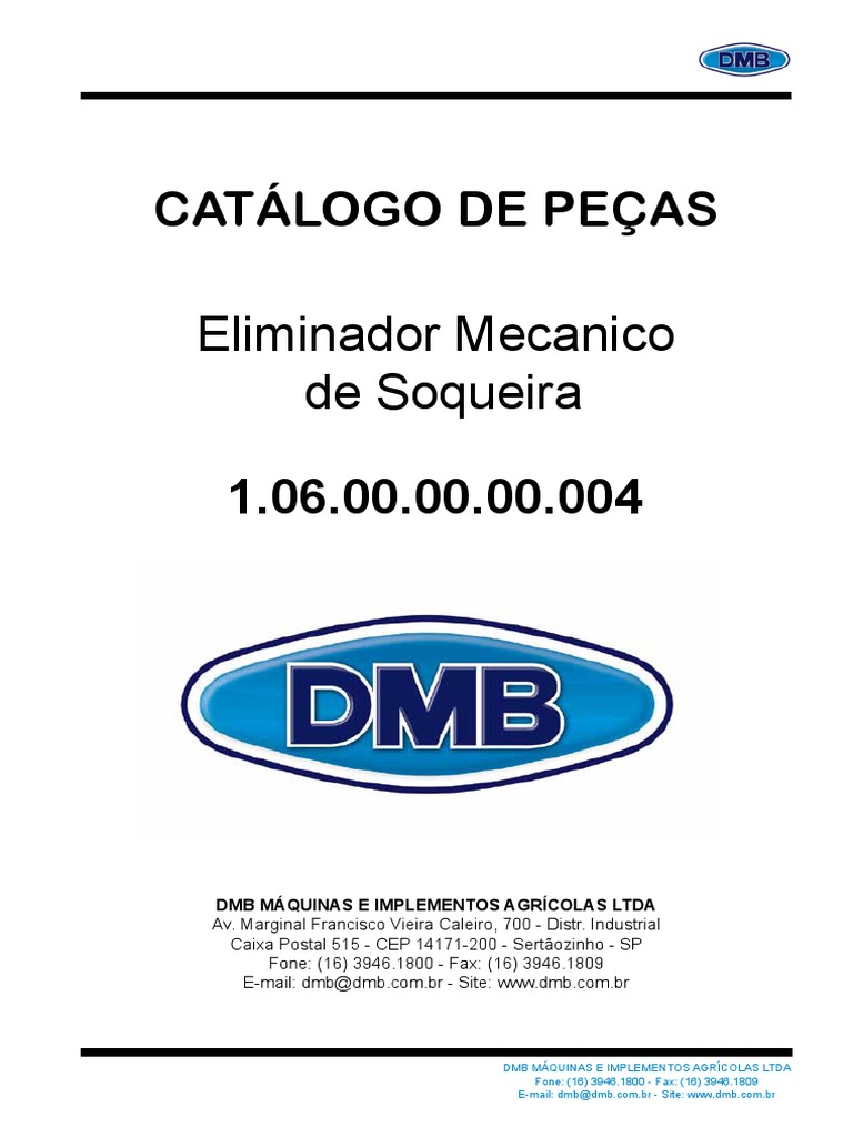 Catálogo de Eliminadores DMB | PDF | Porca (ferragem) | Parafuso
