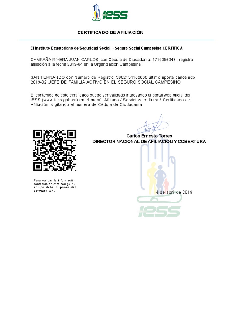 CERTIFICADO DE AFILIACI N visual data 8