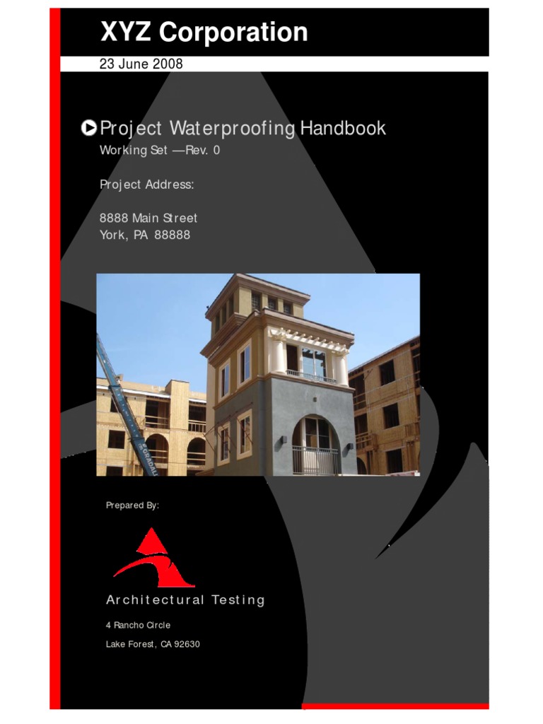 Waterproofing Handbook for Architects | PDF | Wall | Door