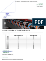 Cable Weight & Overall Dimensions - Hastings Electrical - Your Partner in Industrial Electrical Supplies