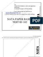 NATA Sample Paper Set 2