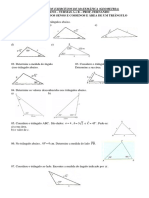 LISTA - LEI DOS SENOS E COSSENOS - 9o. ANOS PDF