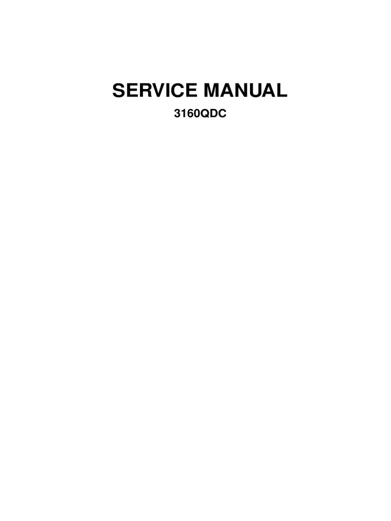 Service and Parts Manual Janome 3160QDC PDF PDF Sewing Machine