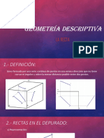 Geometría descriptiva: conceptos básicos de la recta