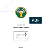 Manual on Chainsaw Maintenance, April 2010