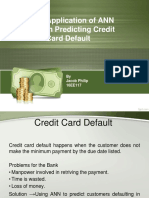 Application of ANN in Predicting Credit Card Default