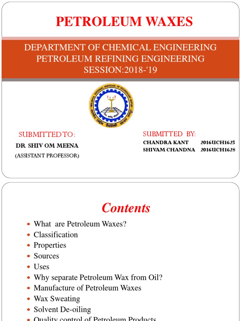 Petroleum Waxes PDF Wax Petroleum