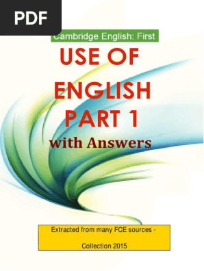First Use Of English Part 1 With Answers | Pdf