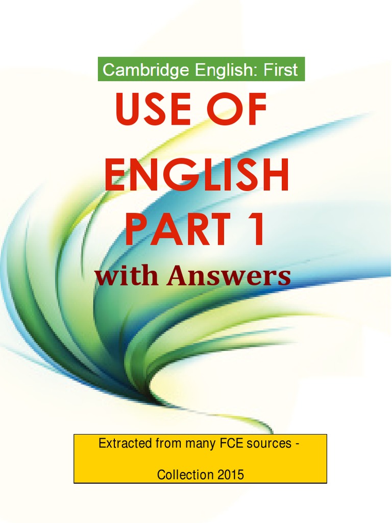 Fce Use Of English 1 Answer Key Pdf