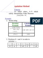 Linear Interpolation Method