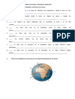 Prueba de Historia y Geografía 4° Básico