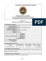 SILABO de Ingenieria de Telecomunicaciones UNSA - Introducción A La Ingenieria