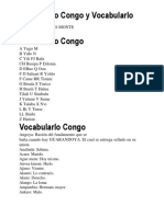 Abecedario Congo y Vocabulario Congo Palo Monte