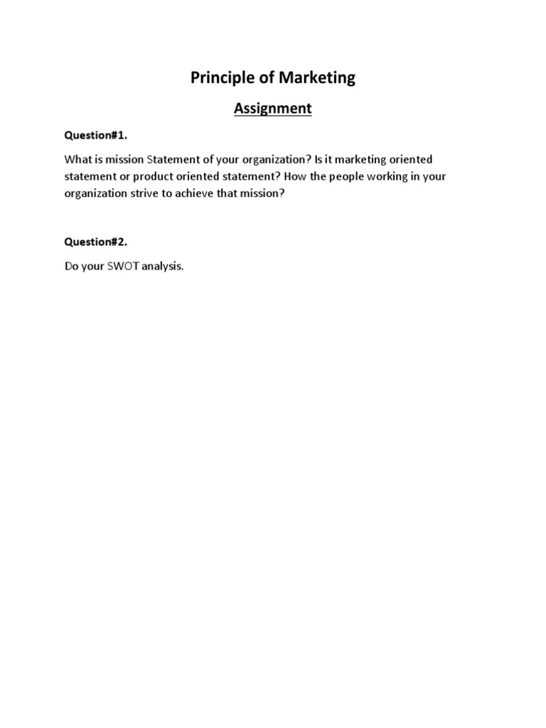 service marketing assignment pdf