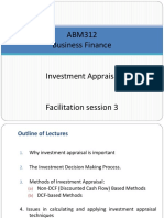 Facilitation Session 3 Investment Appraisal 1