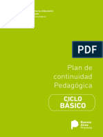 Plan de Continuidad Pedagogica Ciclo Basico
