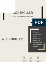 Controller: As The Top Management Accountant