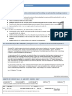 professional competency self evaluation sheets