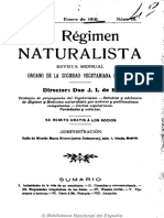 El Régimen Naturalista. 1-1910 PDF