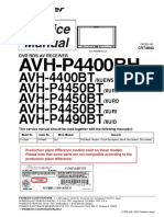 Pioneer Avh-P4400bh Avh-4400bt Avh-P4450bt Avh-P4490bt crt4840 PDF