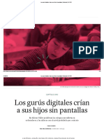 Los Gurús Digitales Crían A Sus Hijos Sin Pantallas - Sociedad - EL PAÍS