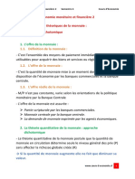 Chapitre 1 - Les Approches Théoriques de La Monnaie - L'approche Dichotomique