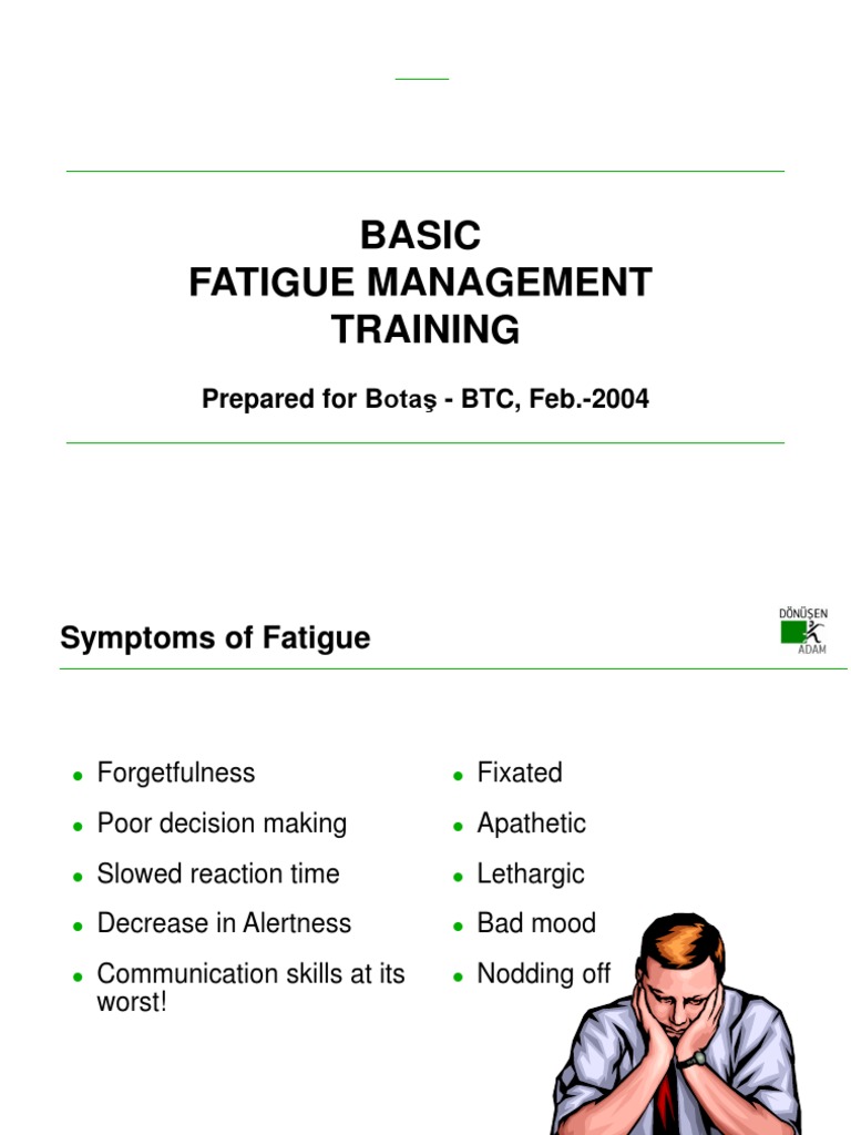 Basic Fatigue Management Training Guide | PDF | Shift Work | Sleep