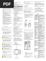 Ix T7A Installation Guide: 1 Safety Precautions