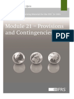 Module 21 - Provisions and Contingencies: IFRS Foundation: Training Material For The IFRS