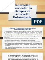 Innovación curricular en tiempos de renovación universitaria