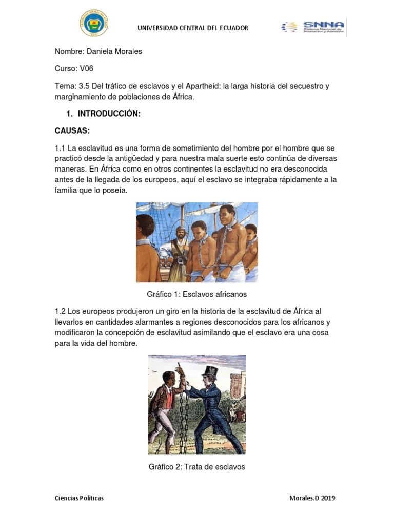 Esclavitud y tráfico de africanos en América | PDF | Esclavitud | África